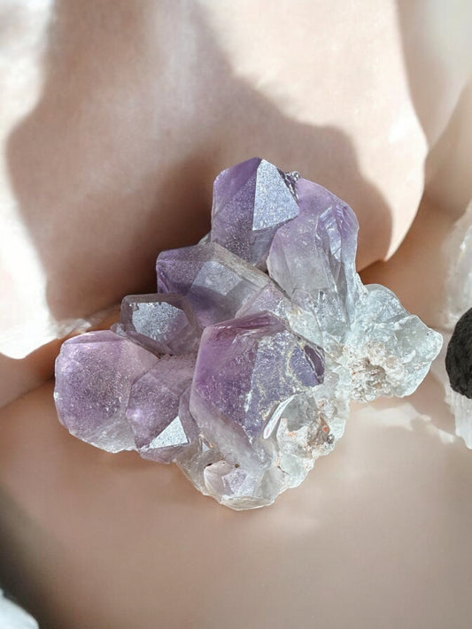 Amethyst raw crystal in big size