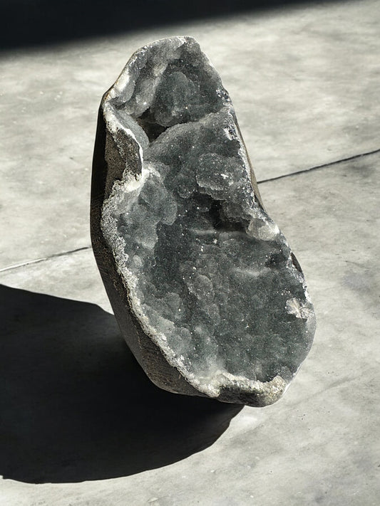 Black chalcedony raw crystals for protection