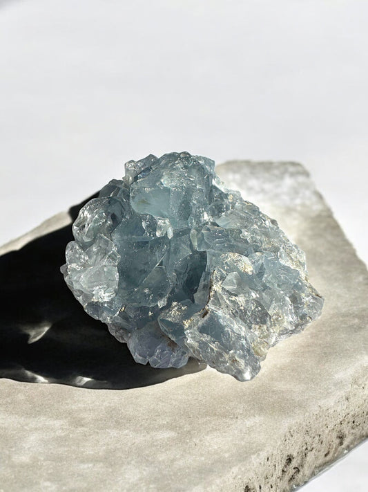 Celestite raw crystal chunks for calm and clarity