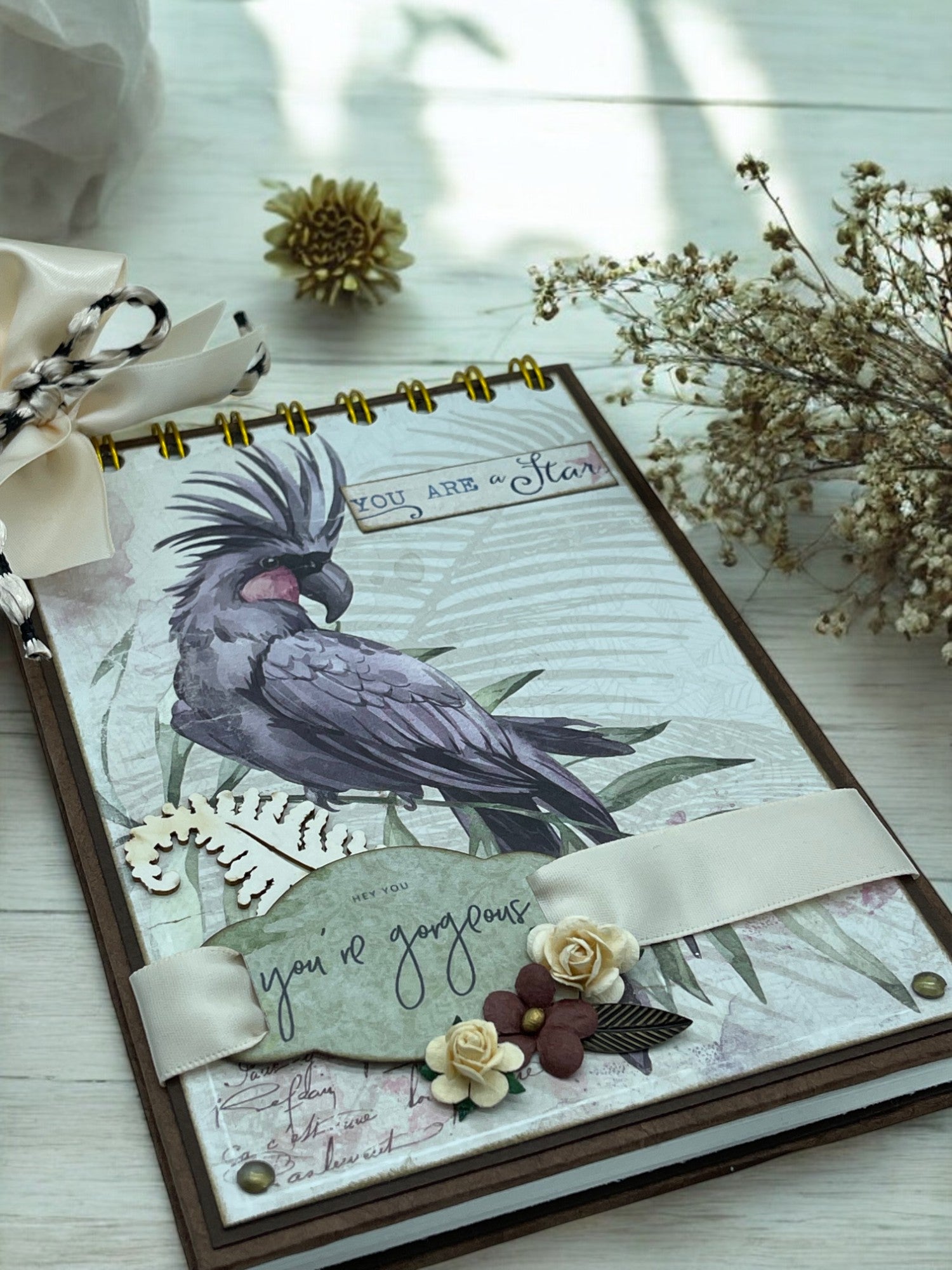 A6 Cockatoo Spiral Notebook