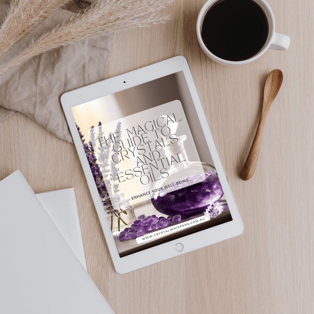 A book about The Magical Guide to Crystals & Essential Oils