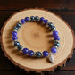 Amethyst and hematite gemstone bracelet for calm, grounding, and protection