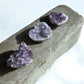 Amethyst crystal hearts