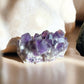 Amethyst raw crystal cluster with big points