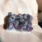 Amethyst raw crystal on sunlight