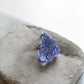 Amethyst raw crystal pendant close view