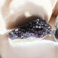 Amethyst raw crystal with small points