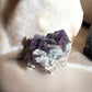 Amethyst raw gemstone with big points