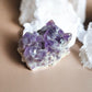 Amethyst raw gemstones with big points