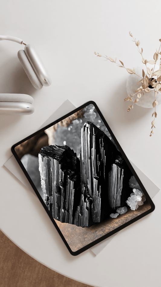 Black Tourmaline Phone and iPad Wallpaper