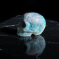 Blue apatite crystal figurine