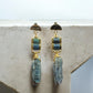 Blue kyanite gemstone earrings
