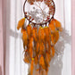 Carnelian crystal dreamcatcher in a sunshine