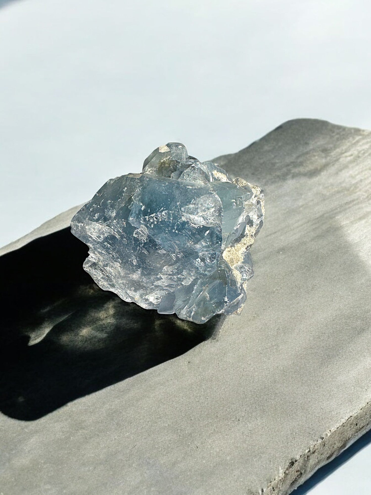 Celestite crystal chunks for spiritual connection