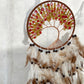 Citrine crystal dreamcatcher with life tree