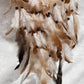 Citrine crystal dreamcatcher with brown feathers