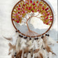 Citrine crystal dreamcatcher close view