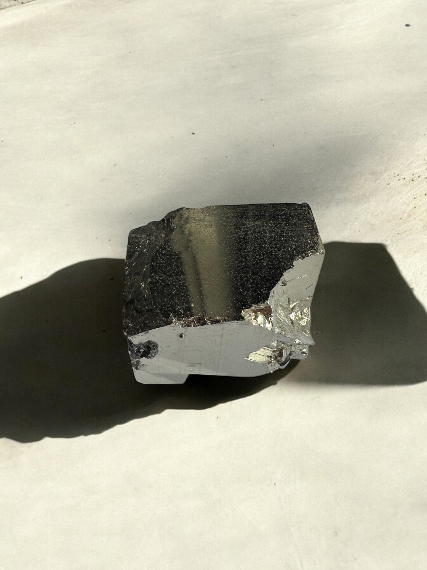 Close-up of Peruvian Pyrite cubes