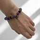 Close-up of beaded crystal bracelet for intuition and protection