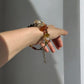 Closure of Citrine and Amber Custom Watch