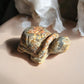 Yellow Crazy lace agate turtles crystal animal 