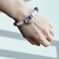 Crystal jewellery Australia featuring a blue spot jasper and selenite bracelet.
