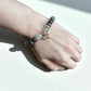 Crystal jewellery Australia featuring a green aventurine and dragon bloodstone bracelet.