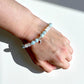 Crystal jewellery Australia featuring an aquamarine and moonstone bracelet