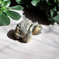 Dark grey tortoise crystal animal