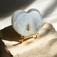 Druzy agate crystal heart