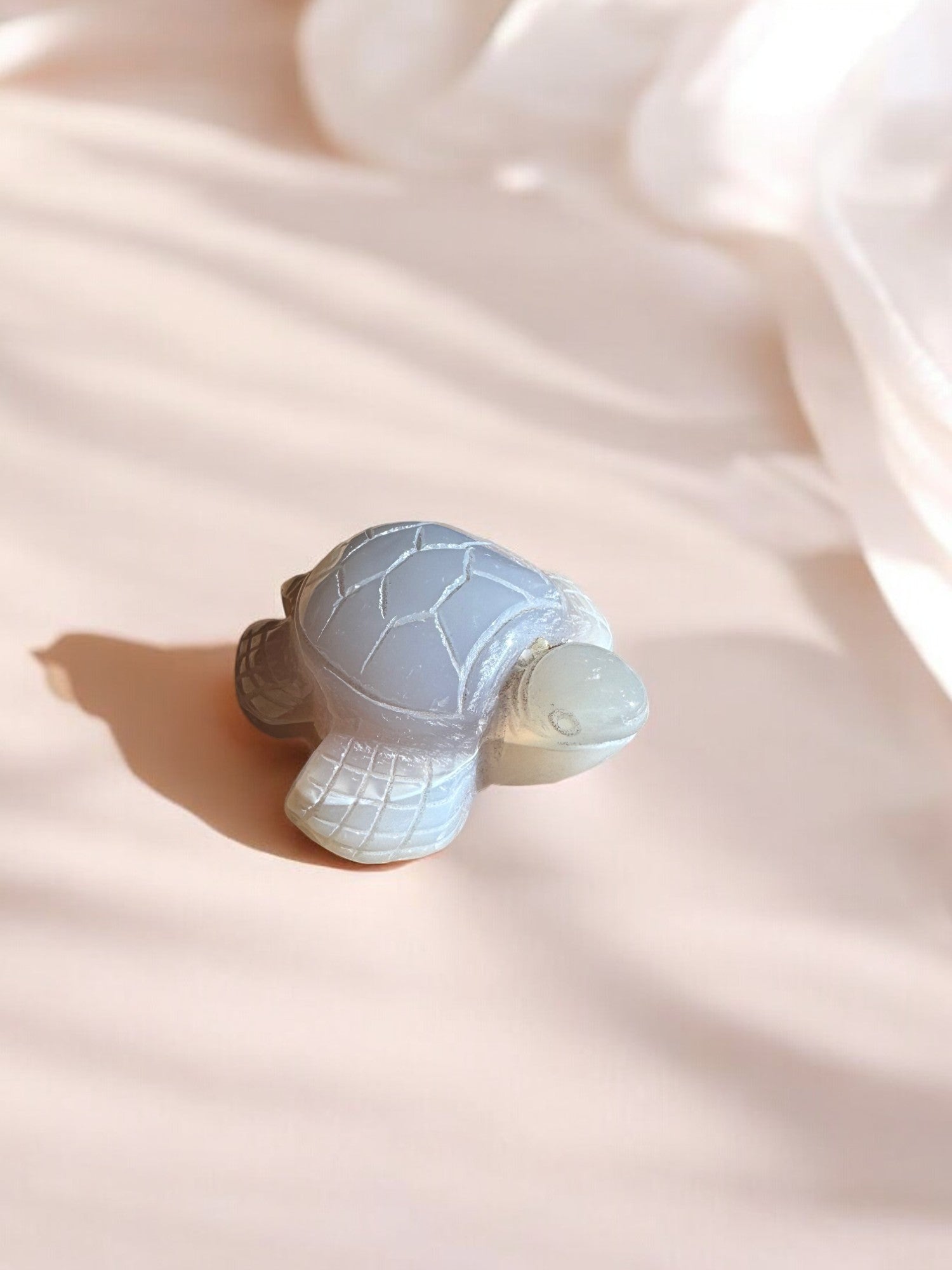 Druzy agate turtle figurine smaller size