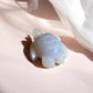 Druzy agate turtle figurine smaller size back view