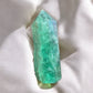 Green fluorite crystal point