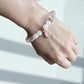 Handmade clear quartz crystal bracelet, the master healer stone