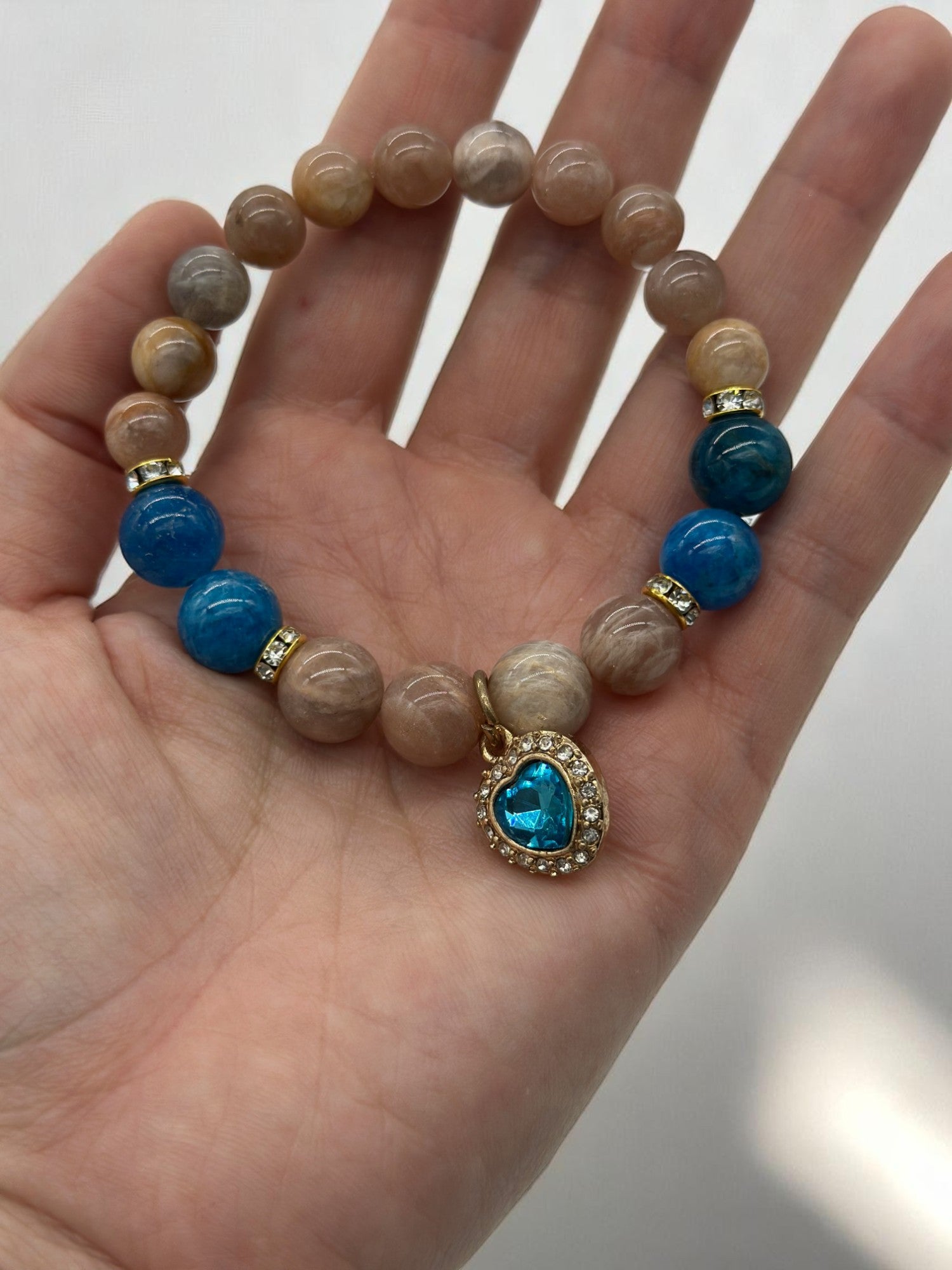 Handmade gemstone bracelet for clarity, truth, and creative confidence
