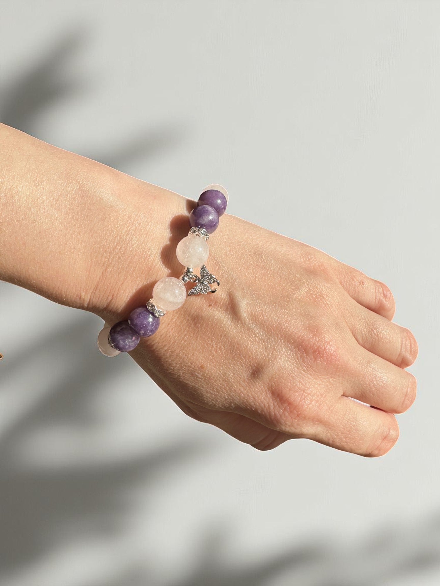 Handmade gemstone bracelet for emotional healing and calm