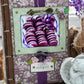Handmade lavender A5 recipe book with 80 eco pages, pocket and 8 bookmarks—customisable family cookbook to record secret recipes and trial dishes