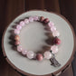 Handmade pink crystal bracelet for love and emotional healing