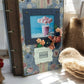Handmade shabby popsicle A5 recipe book with 80 eco pages, pocket, 8 bookmarks and magnetic flap—customisable cookbook for family recipes and desserts.
