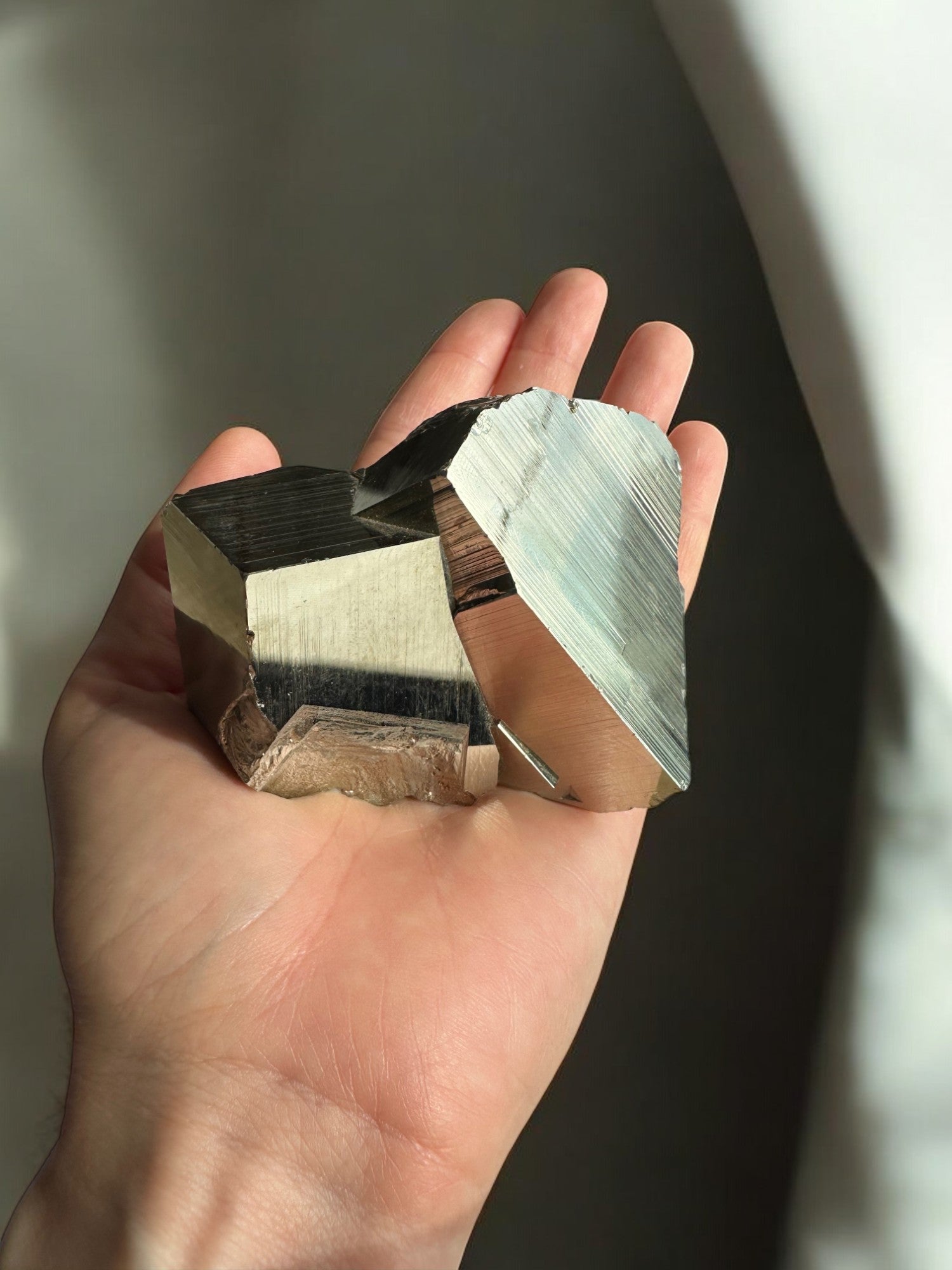 Huanzala Pyrite cluster with cubic details