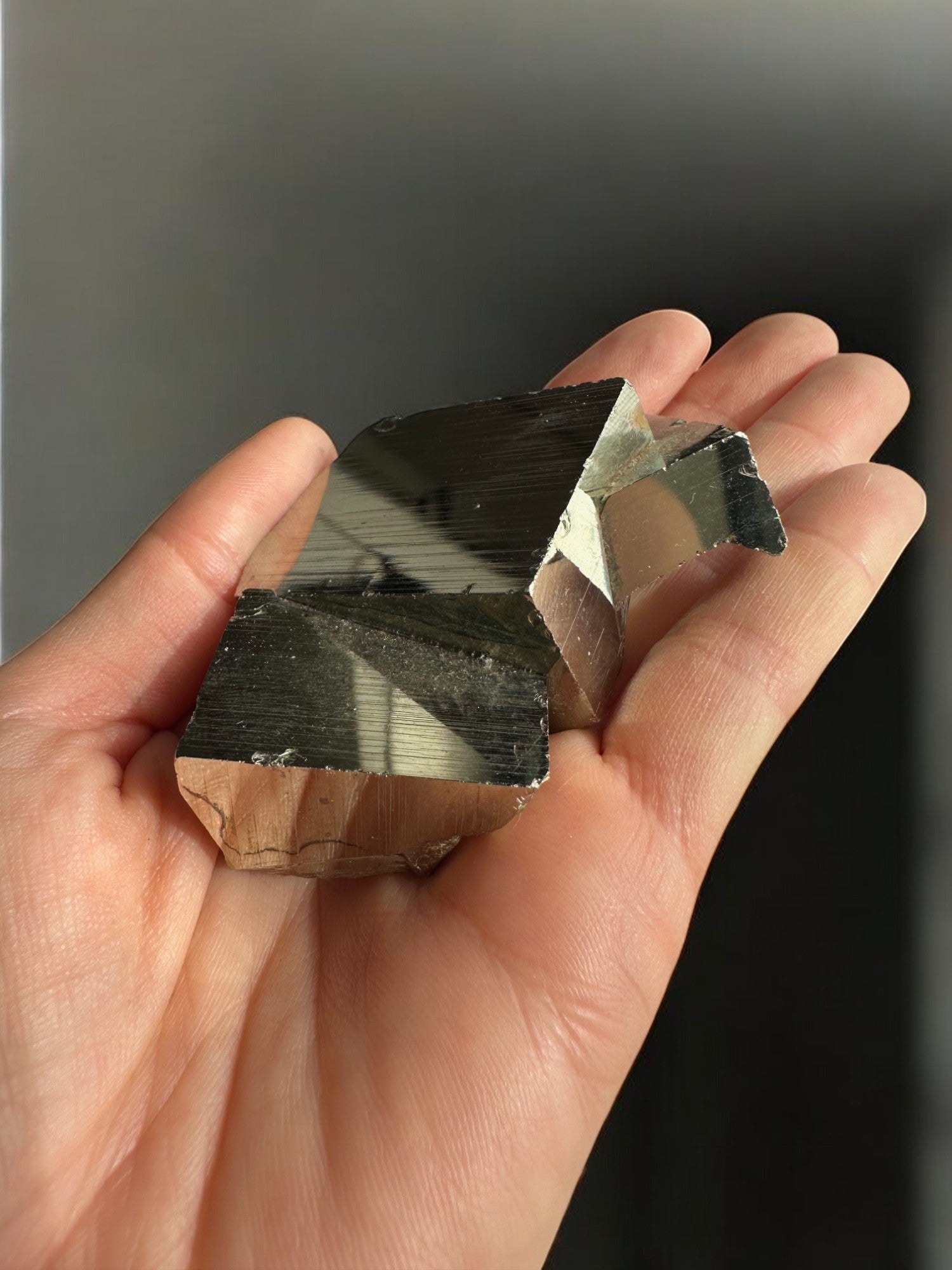Huanzala Pyrite crystal cluster with cubic shape