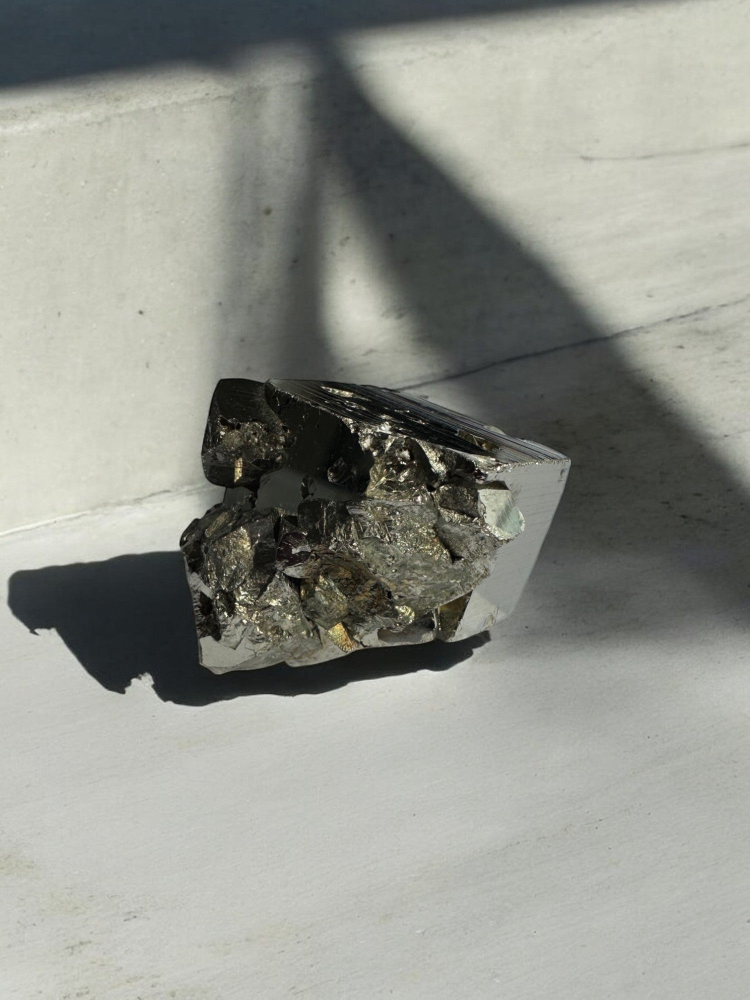 Huanzala Pyrite cubes with reflective golden surfaces