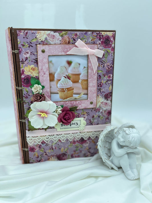 Pink cupcake recipe book