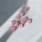 Kunzite gem grade crystal hearts