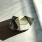Metallic Pyrite cube specimen with natural matrix