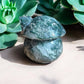 Moss Agate Mushroom House Crystal Figurine