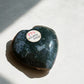 Moss agate crystal heart small druzy