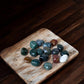 Moss agate tumbled crystals