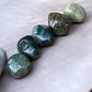 Moss agate tumbled stones