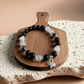 Agate, Clear Quartz and Black Onyx Butterfly Crystal Bracelet